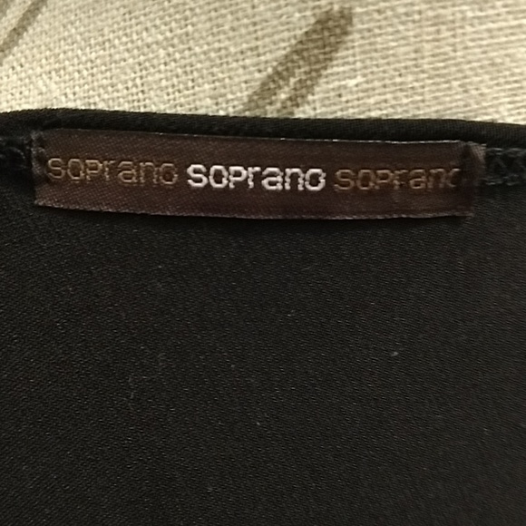 Soprano black dress with frog fastener Sz S - Picture 7 of 8